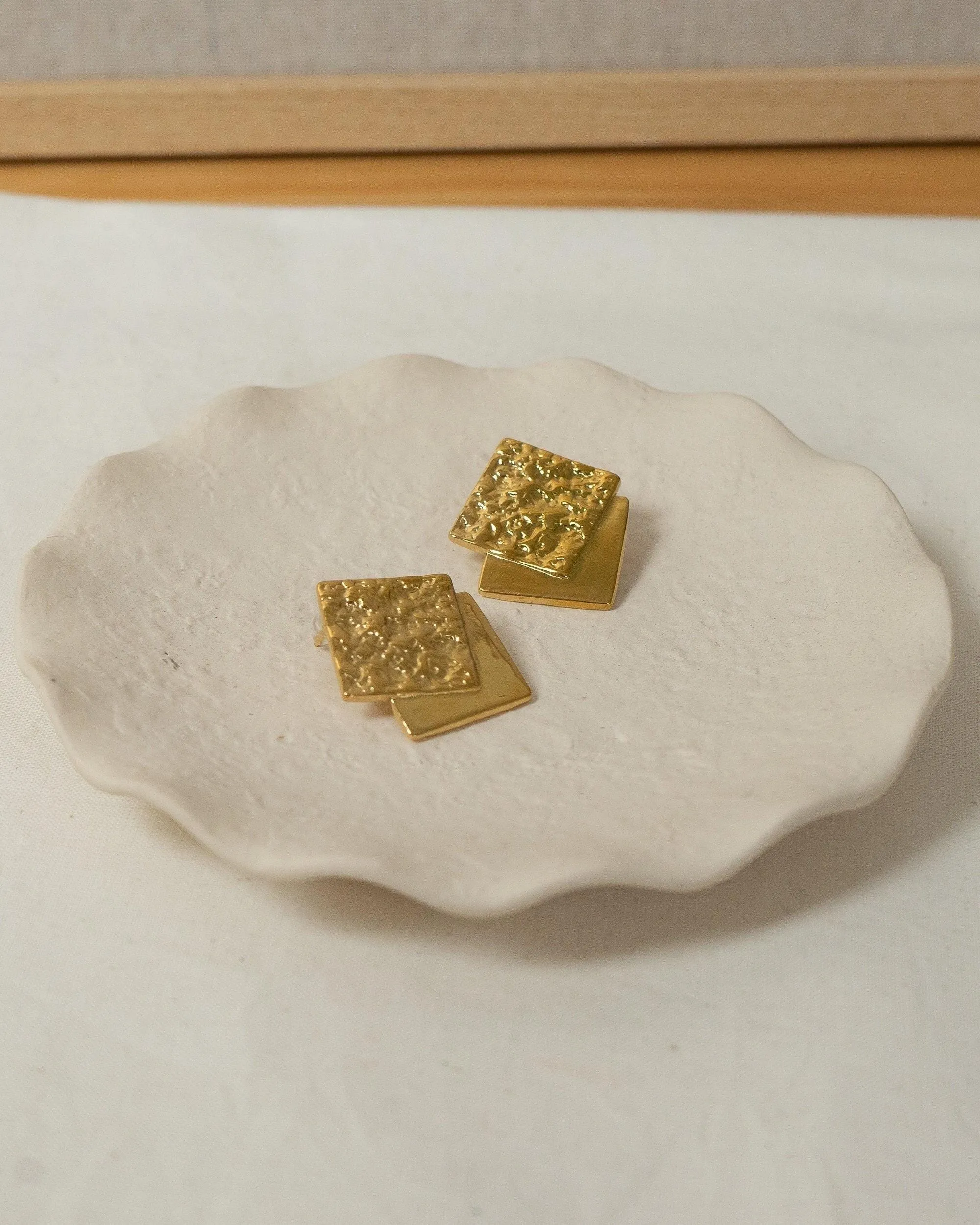 Large Square Geometric Earrings
