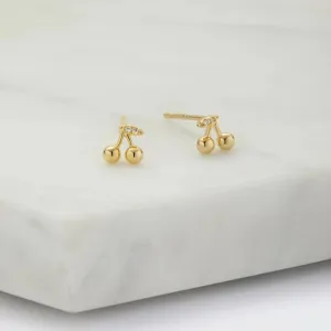 Layla Stud Earring - 925 Sterling Silver - Gold