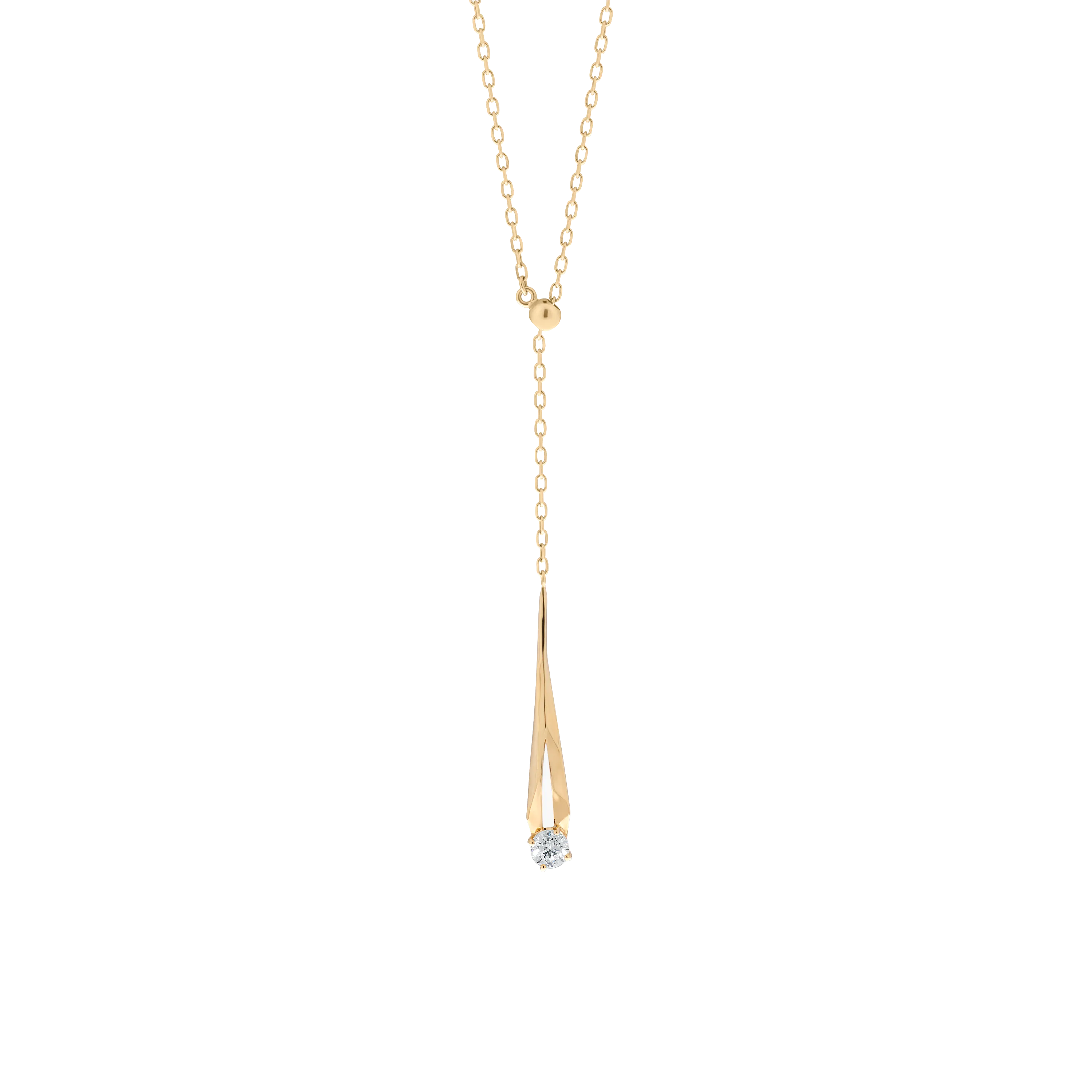 Meteor adjustable lariat necklace