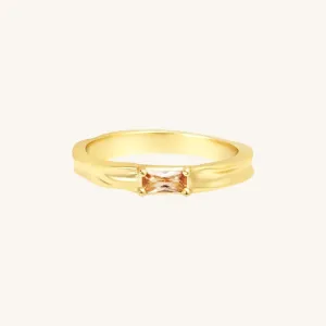Myall Citrine Ring