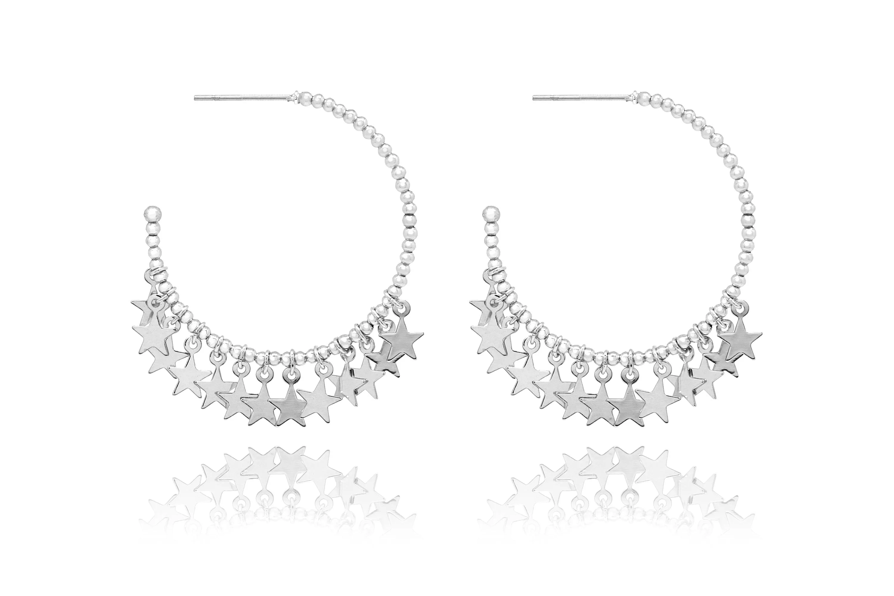 Oralia Multi Star Gold Hoop Earring