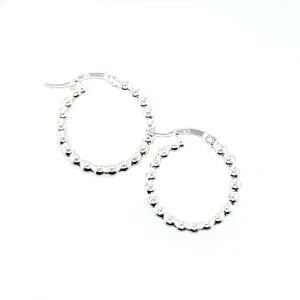 P216 Beaded Hoop Earrings
