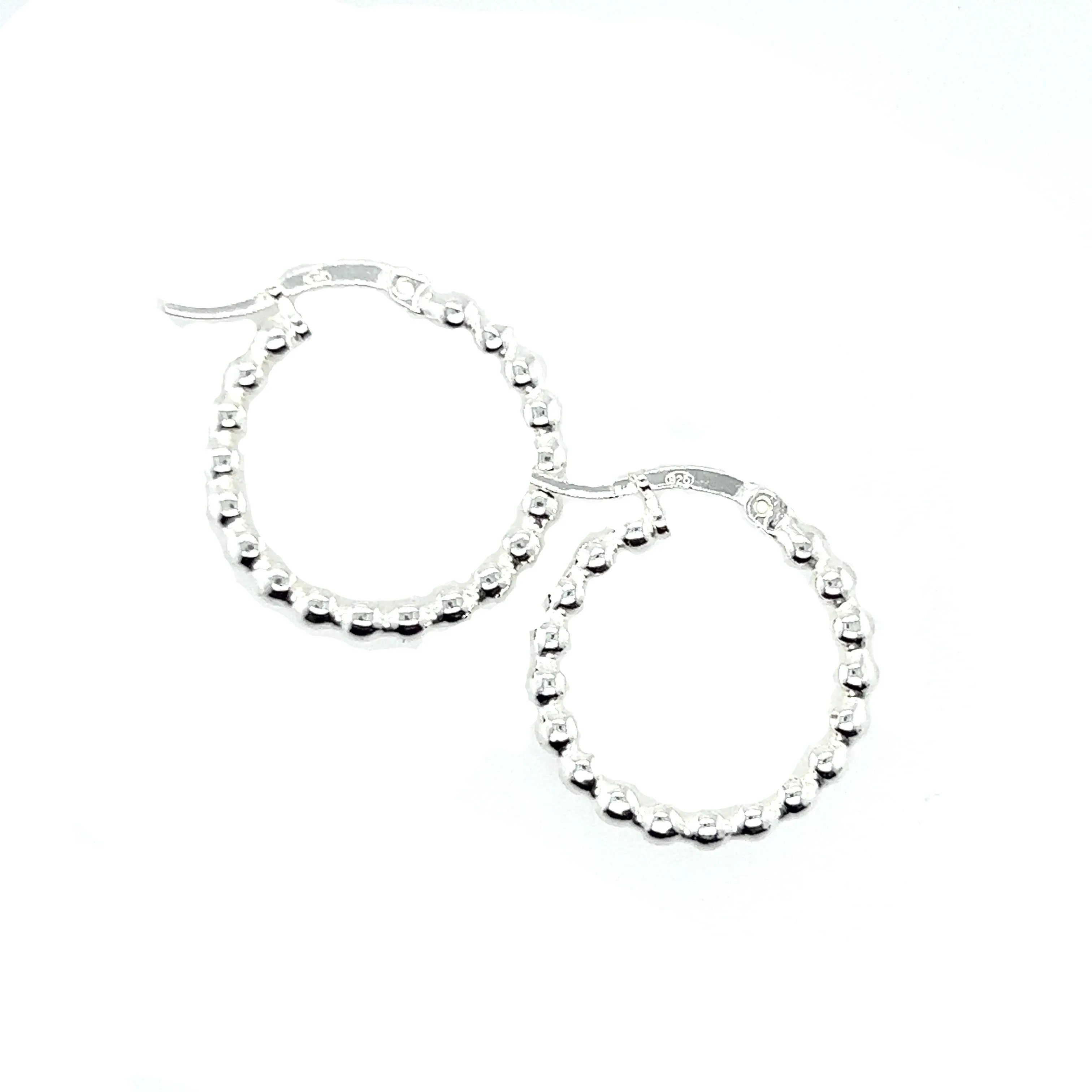 P216 Beaded Hoop Earrings