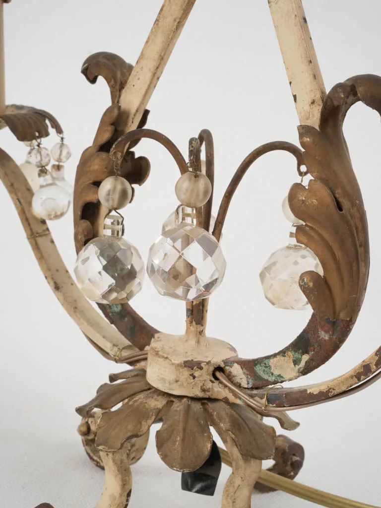 Pair of jeweled French table lamps -  girandoles