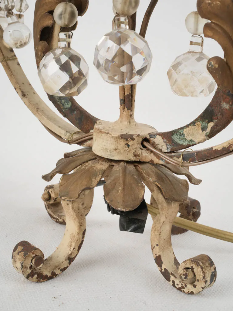 Pair of jeweled French table lamps -  girandoles