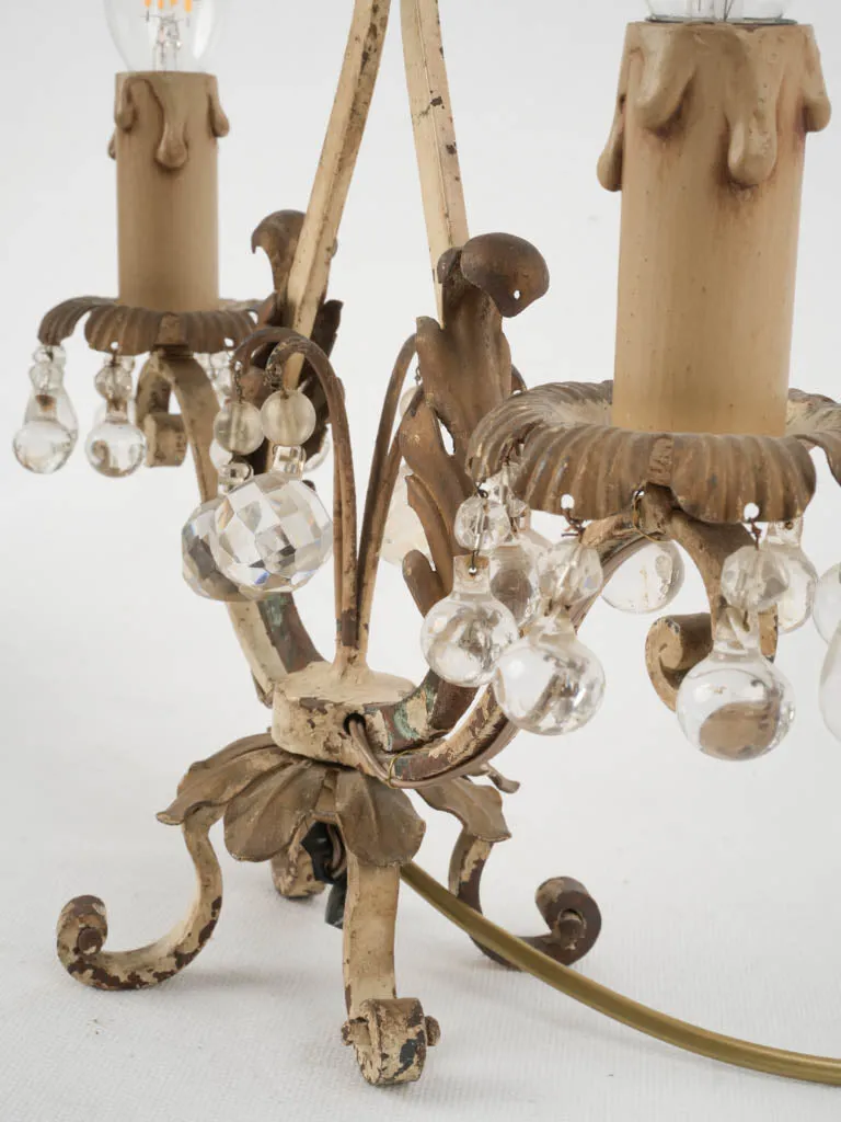 Pair of jeweled French table lamps -  girandoles