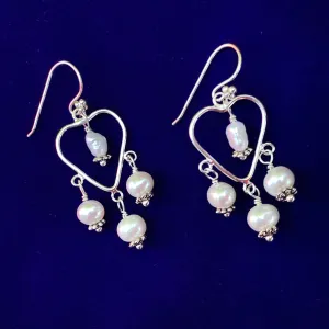 Pearl Chandelier Dangle Earrings