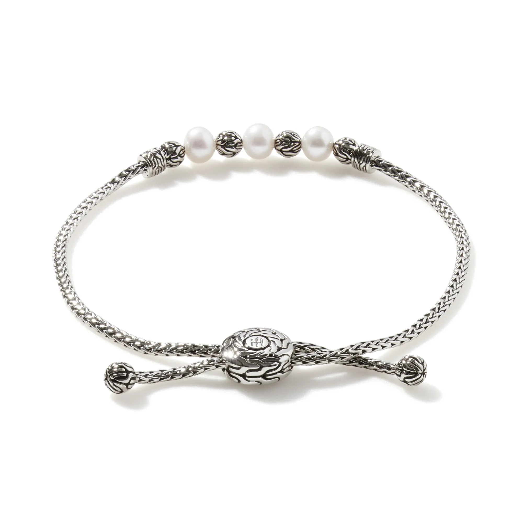 Pearl Slider Bracelet, Sterling Silver|BB900008