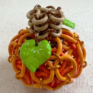 Pumpkin 3D Oriental Kaleidoscope Kit and Free Video - Bright Orange, Coral and Lt Tan