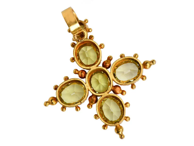 Radiant Georgian Chrysoberyl Pendant