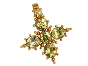 Radiant Georgian Chrysoberyl Pendant