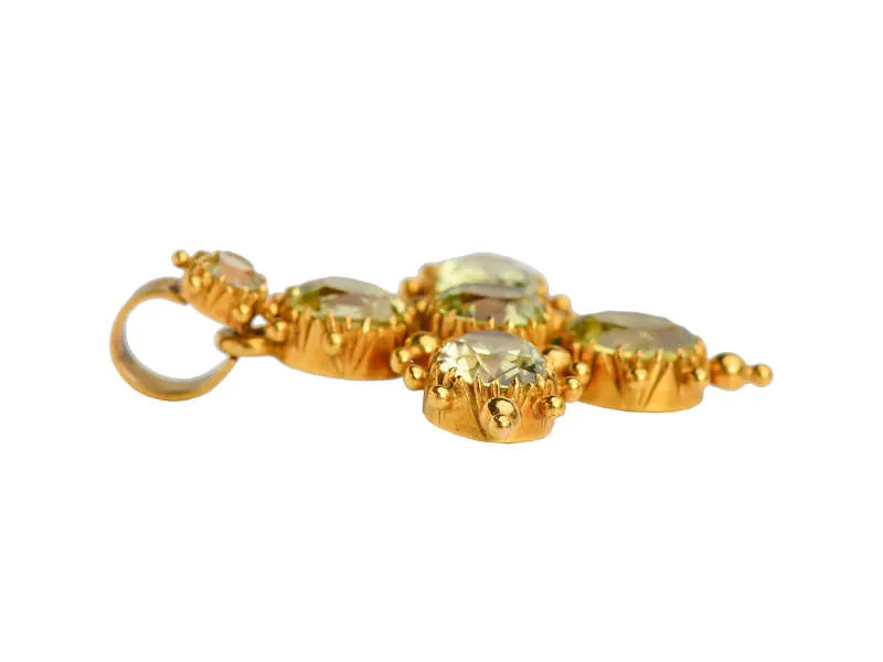 Radiant Georgian Chrysoberyl Pendant