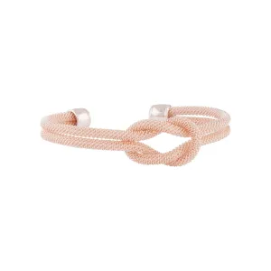 Rose Gold Mesh Infinity Cufff