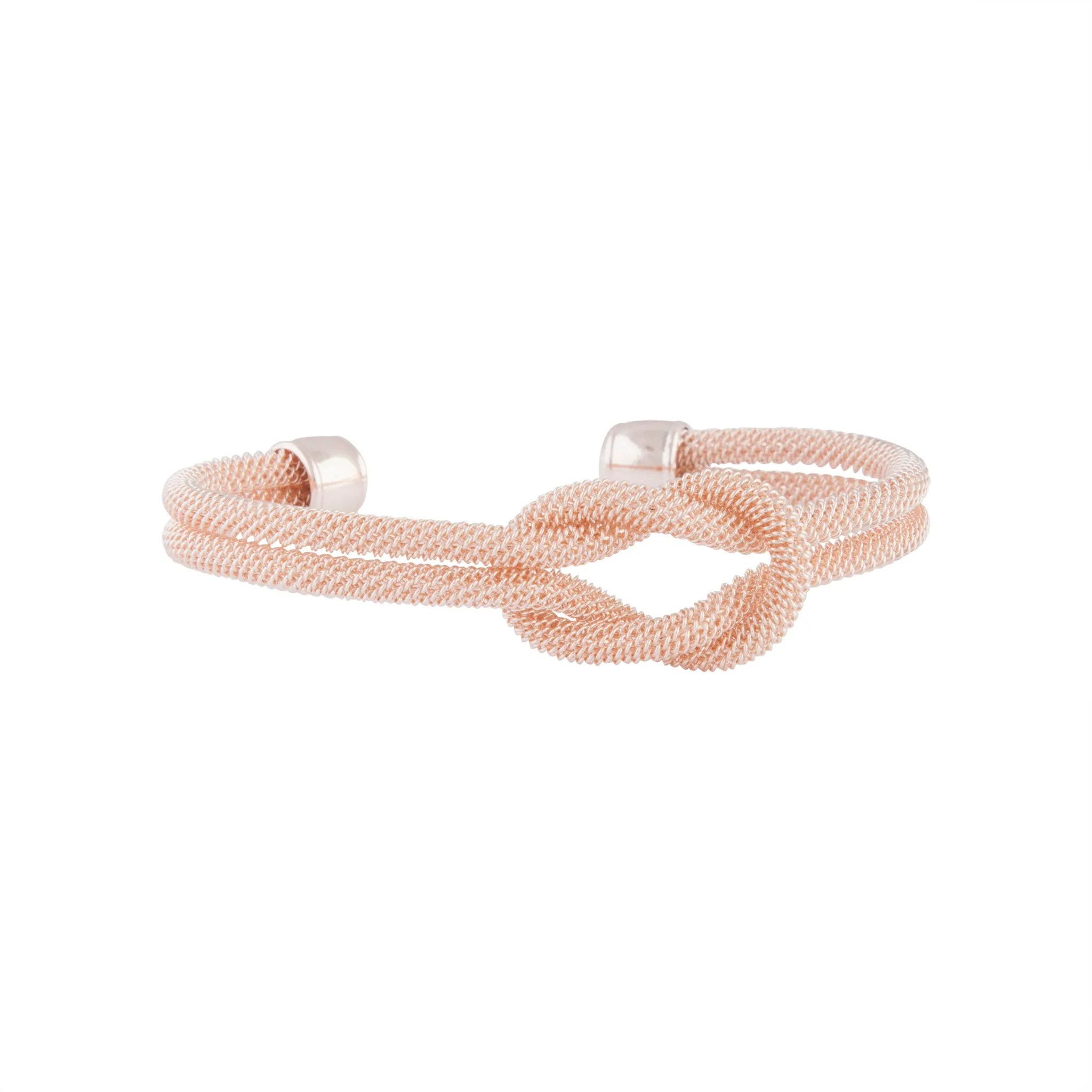 Rose Gold Mesh Infinity Cufff