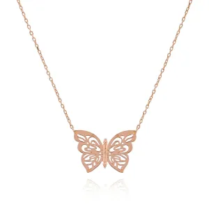 Rose-Gold Papillon Necklace