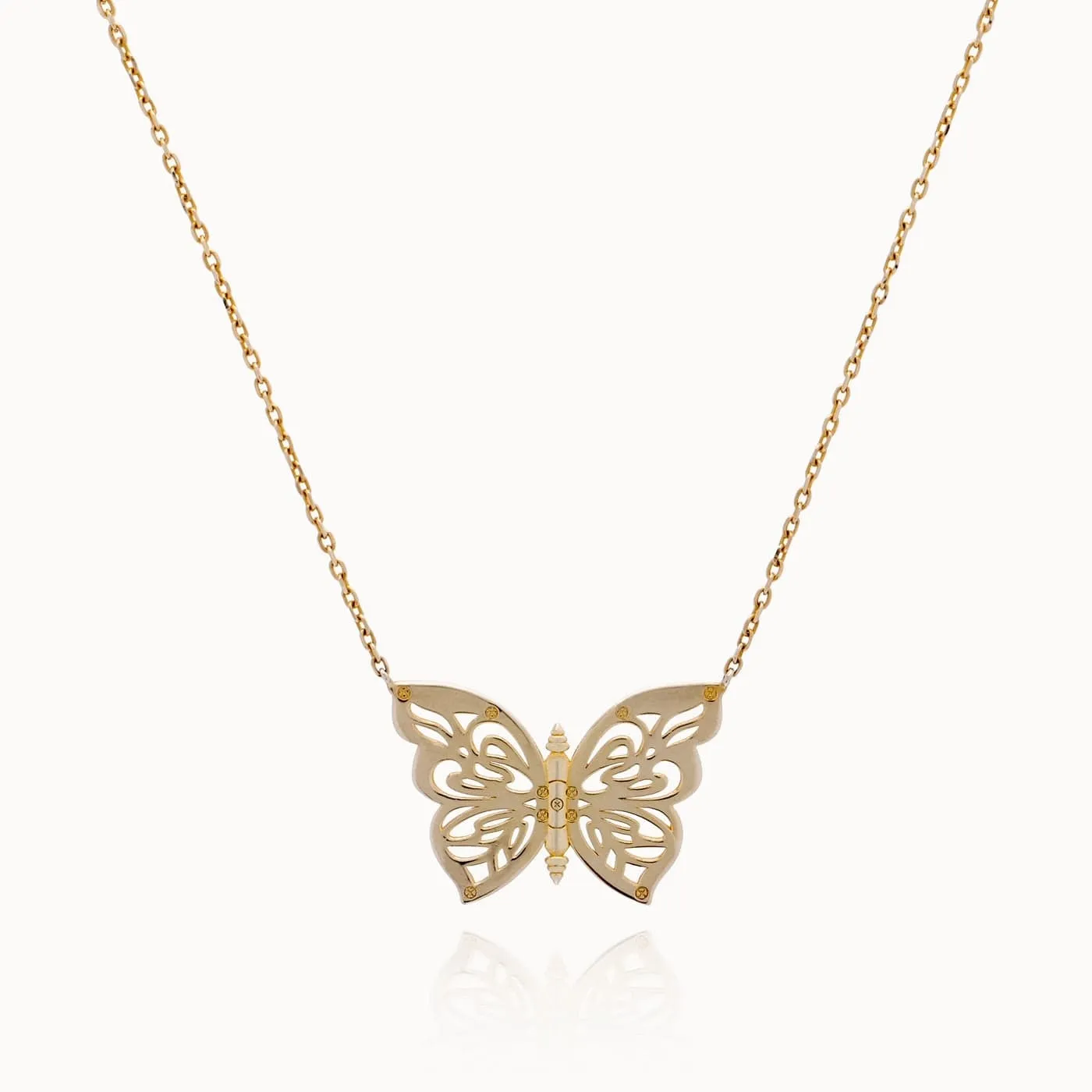 Rose-Gold Papillon Necklace