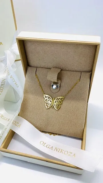 Rose-Gold Papillon Necklace