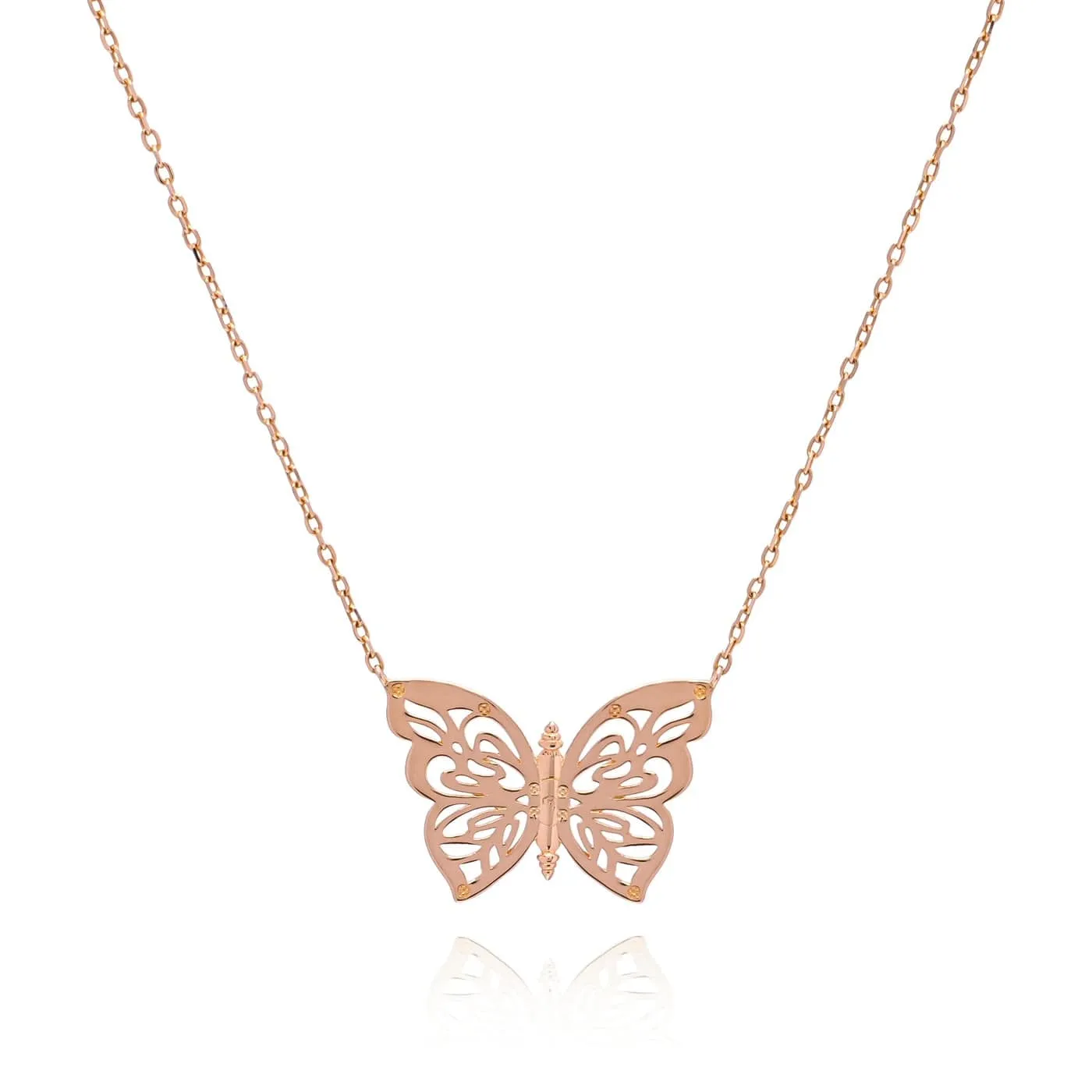 Rose-Gold Papillon Necklace