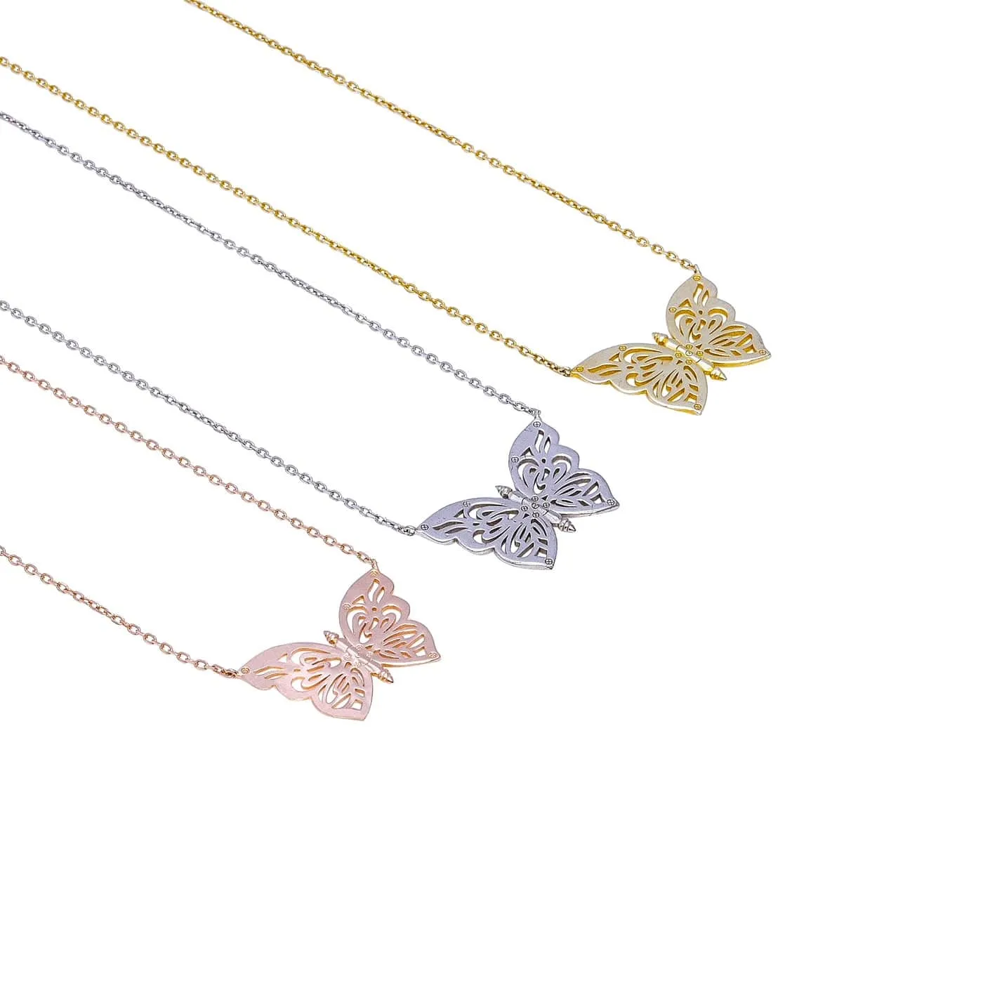 Rose-Gold Papillon Necklace