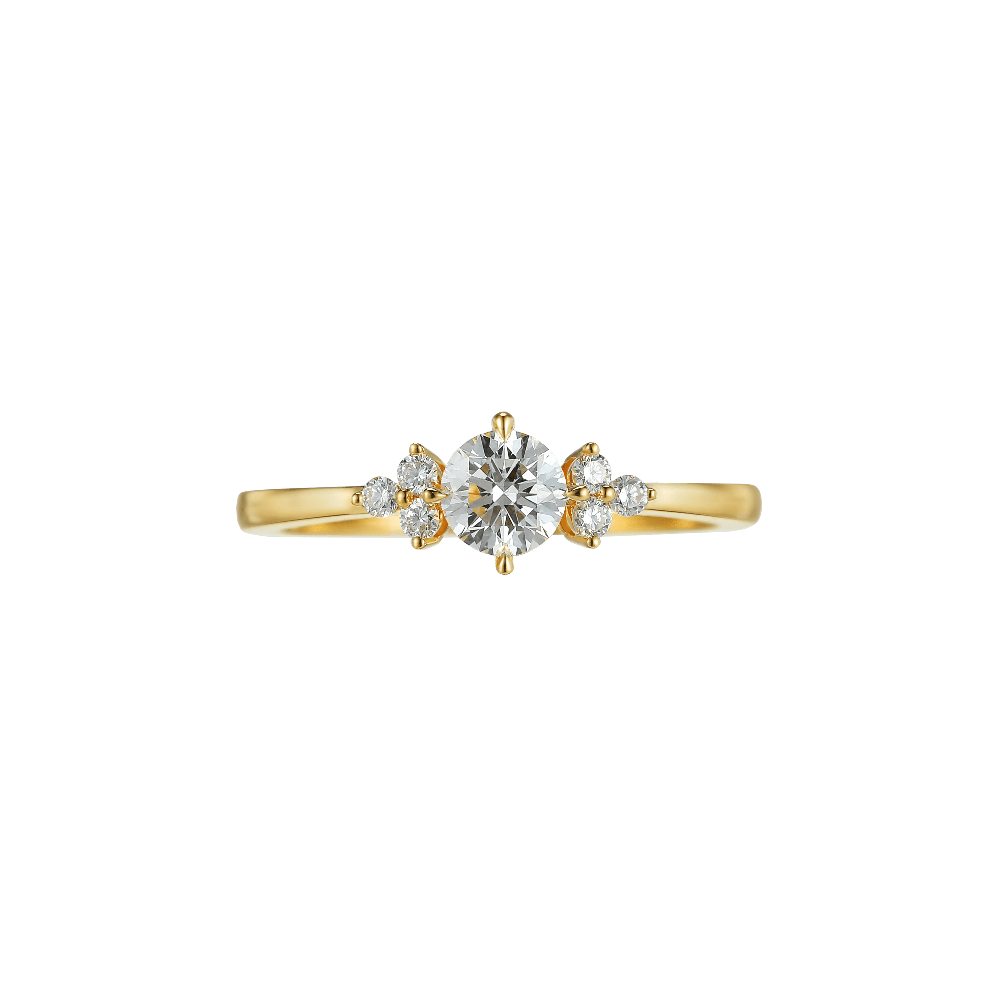 Round brilliant joy ring