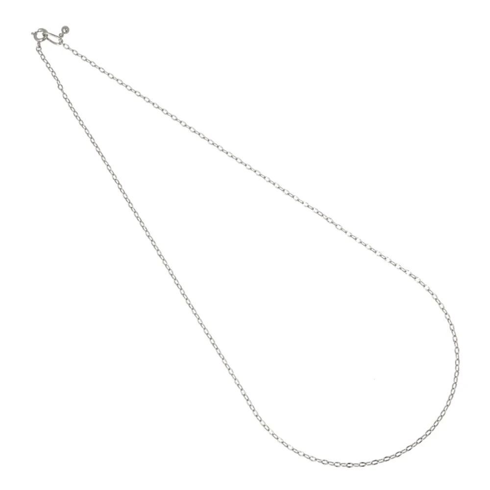 Silver Tone Flat Chain Necklace
