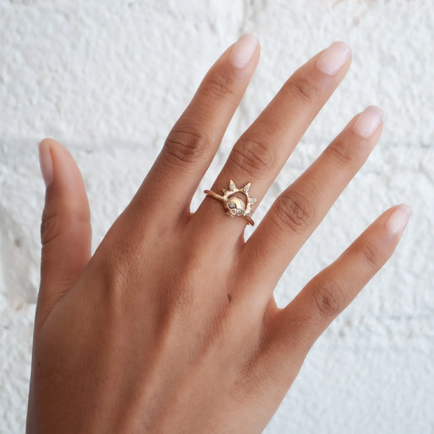 Skull Queen Diamond Ring