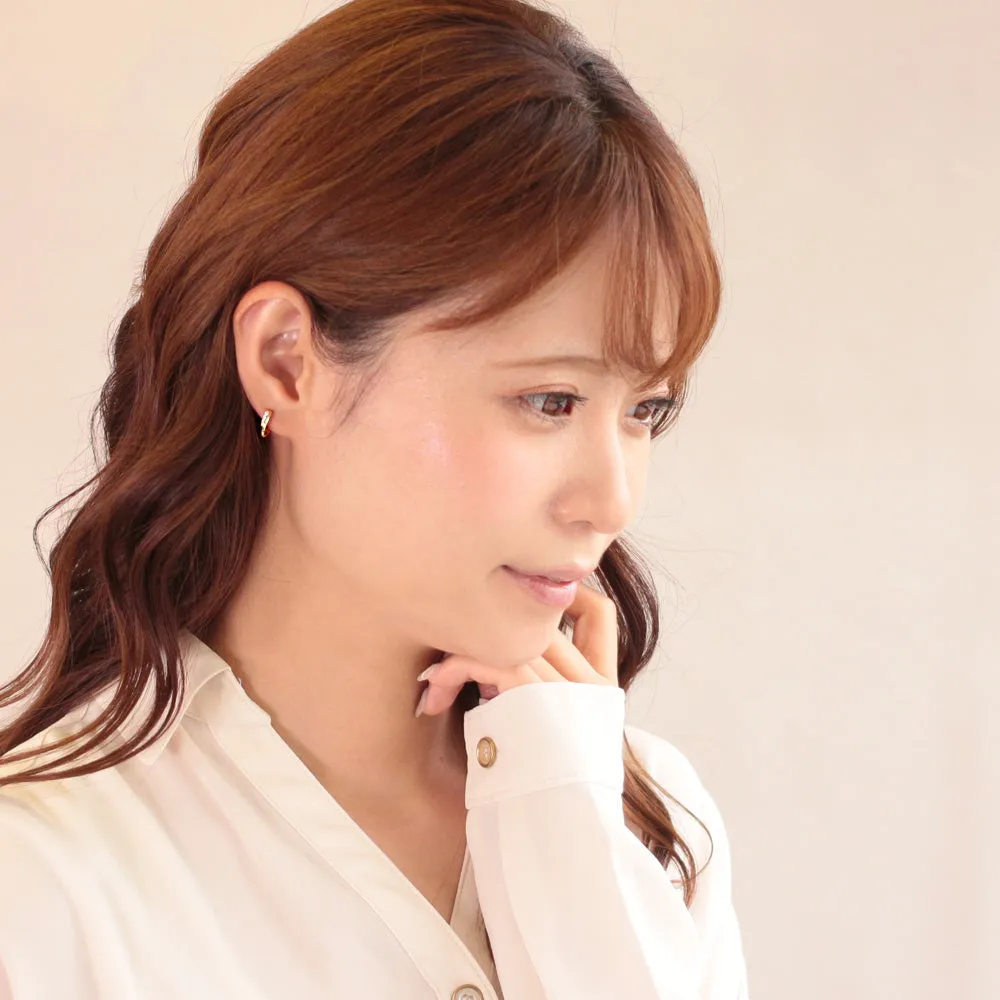 Smooth Touch Double Strand Hoop Earrings