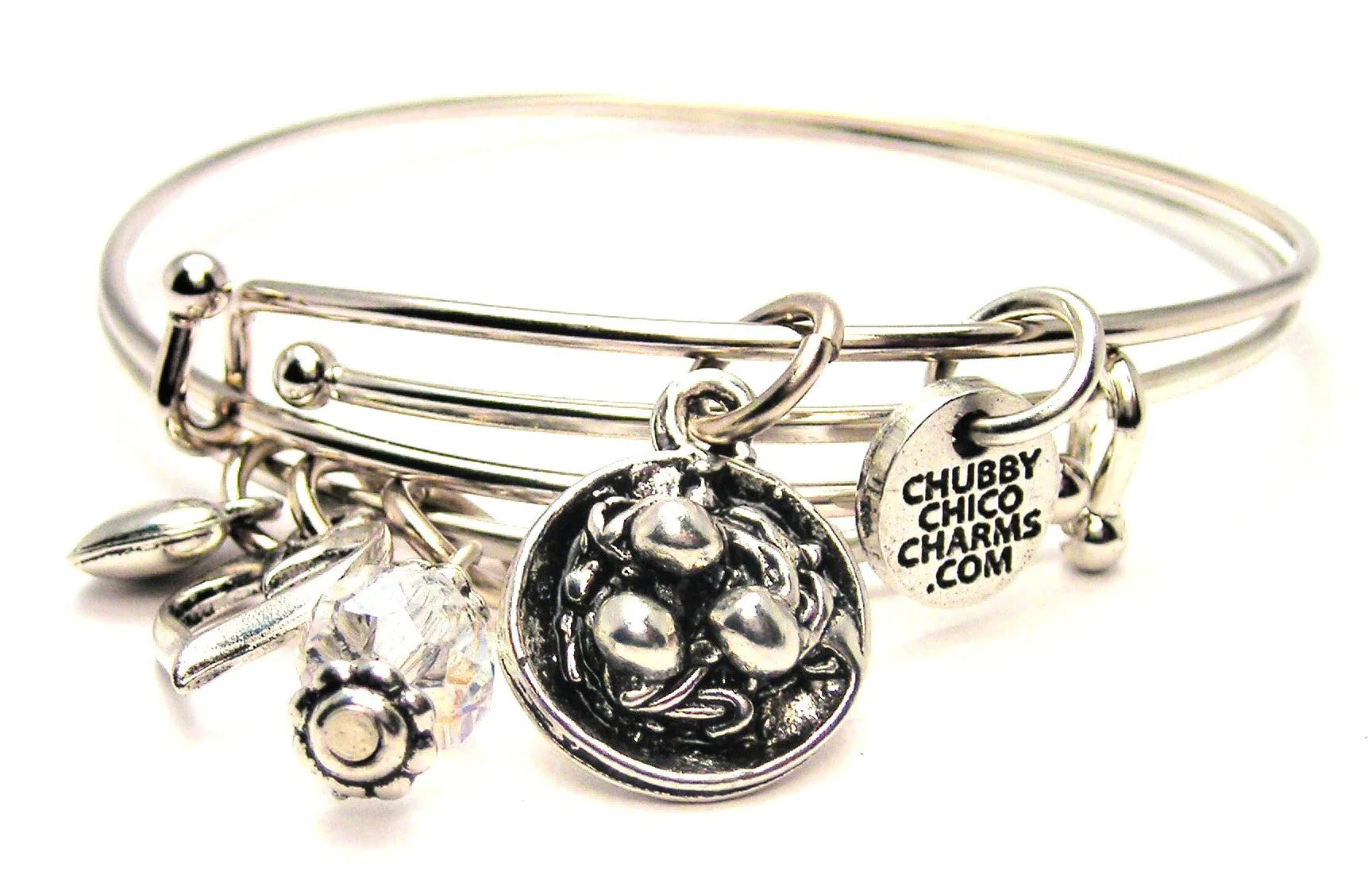 Spaghetti And Meatballs Expandable Bangle Bracelet Set