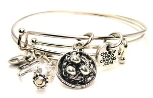 Spaghetti And Meatballs Expandable Bangle Bracelet Set