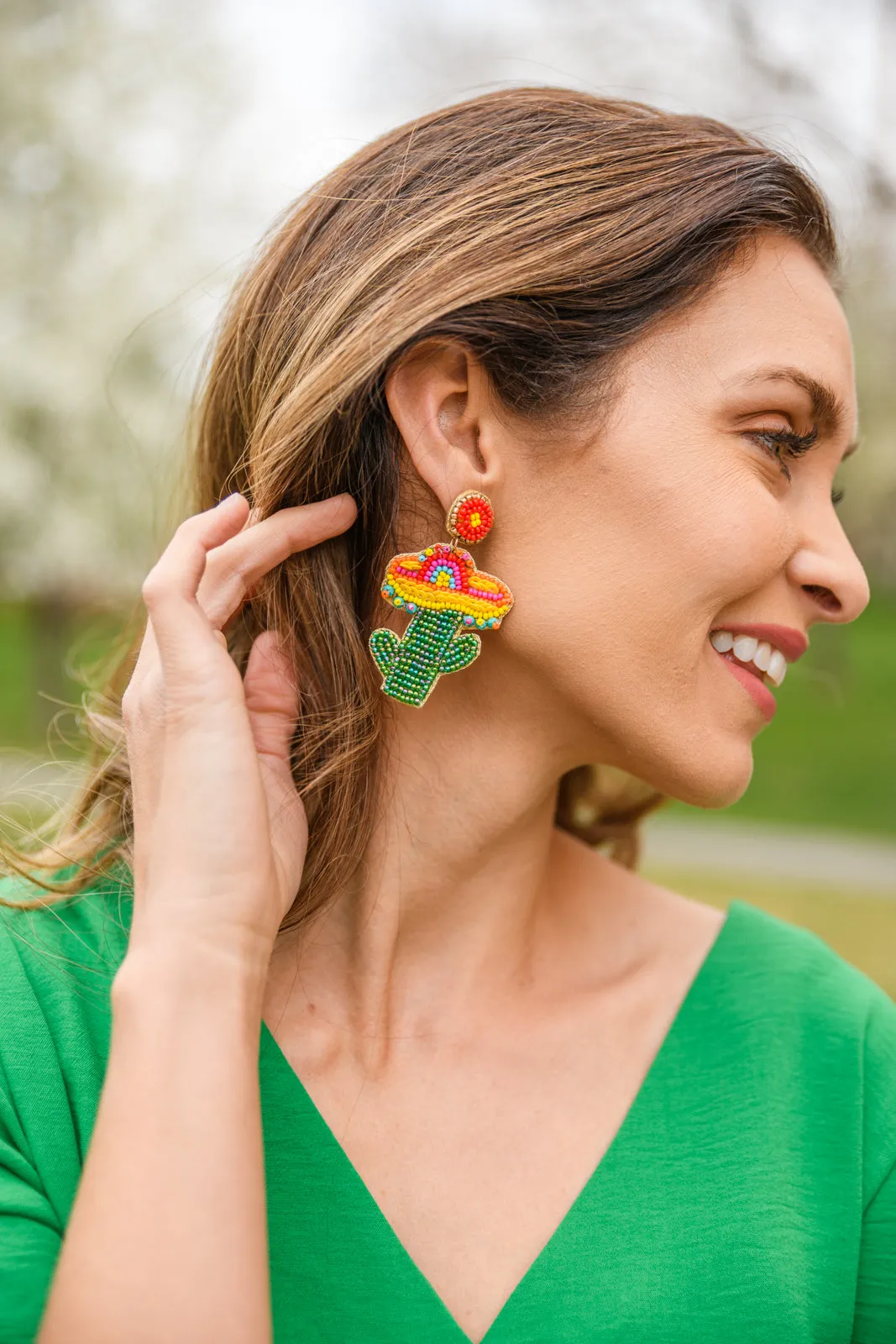 Summer Cactus Earrings