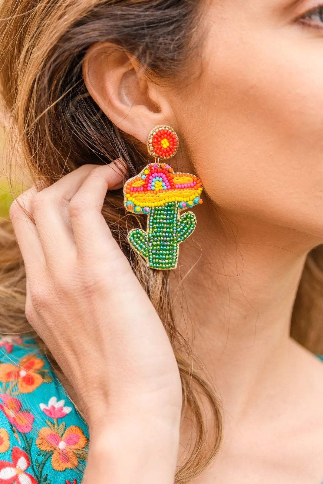 Summer Cactus Earrings