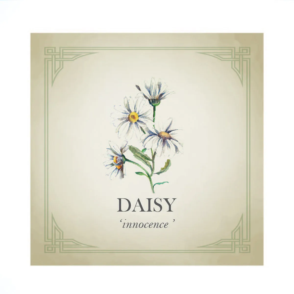 Tiny Daisy Silver Charm Bangle