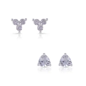 Trillion Duo Stud Earrings