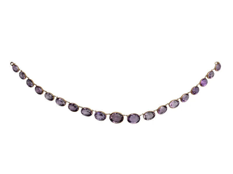 Victorian Classicism - Amethyst Rivière in Gold