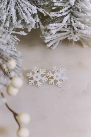 Winter Wonderland Snowflake Glittery Earrings